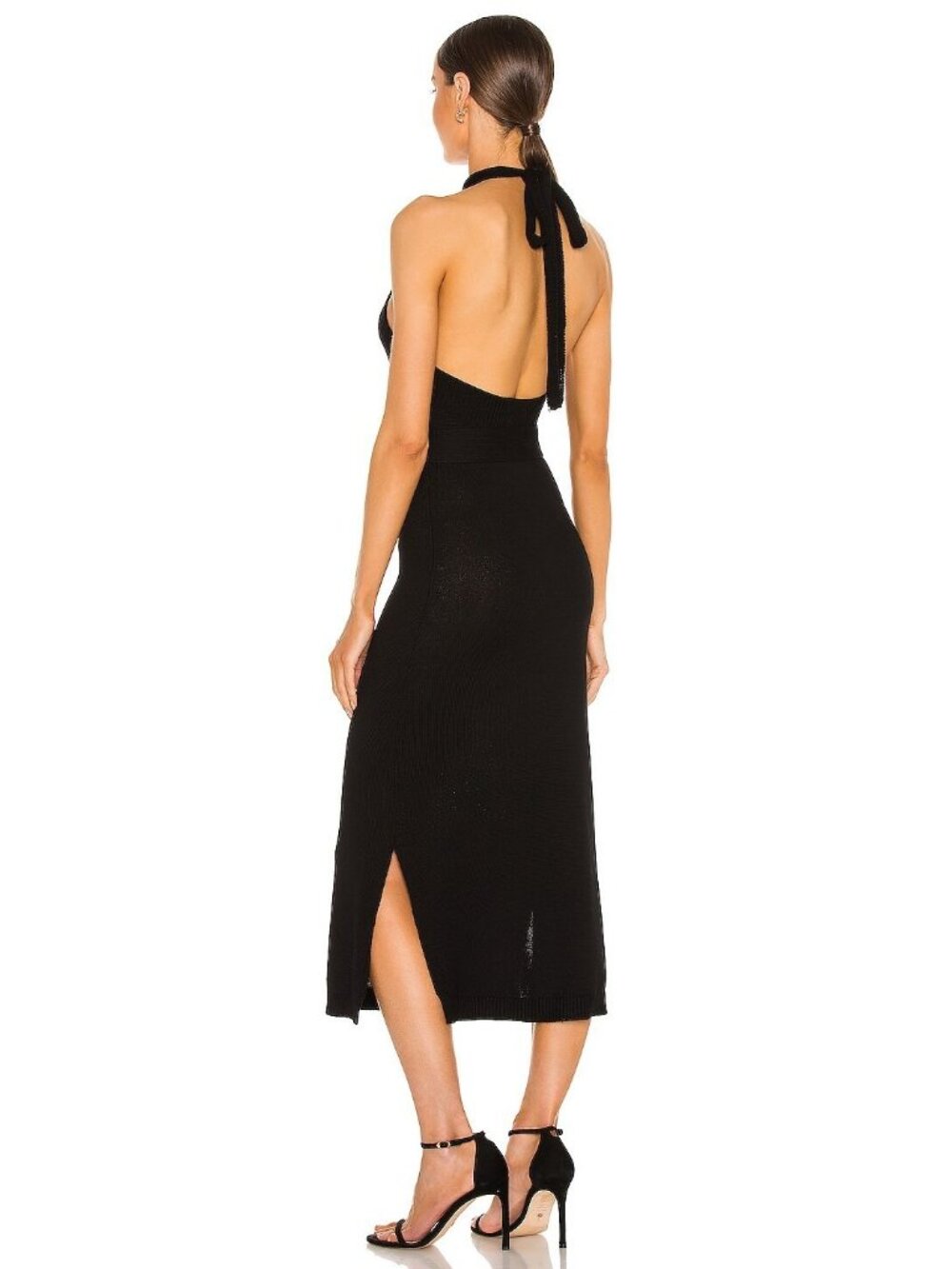 525 Multi Wear Halter Dress in Black - Picture 3 of 3